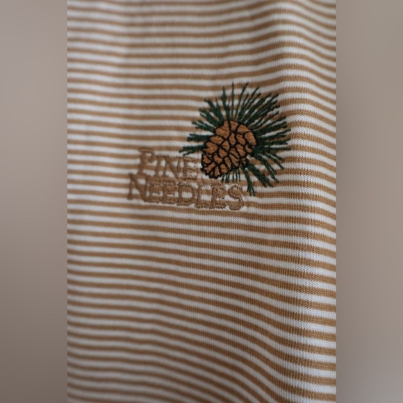 Peter Millar Striped Polo Pine Needles Golf Embroidered Logo - Picture 3 of 4